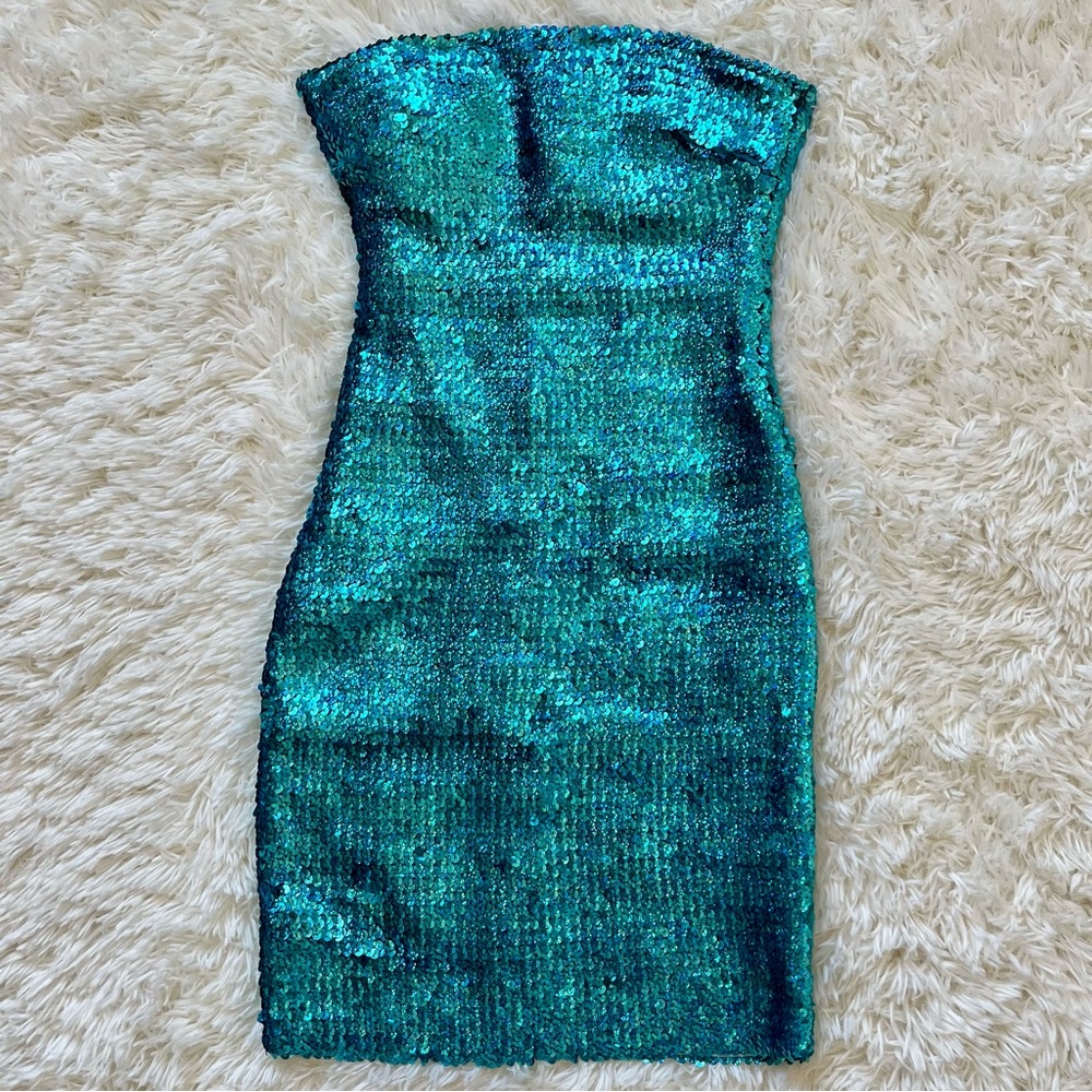 Forever21 Turquise Tube Dress (M)